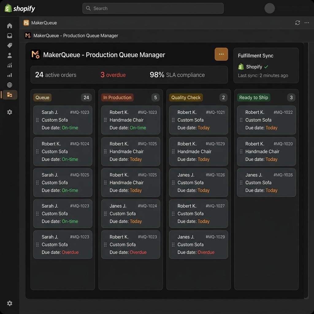 MakerQueue — Production Queue Manager