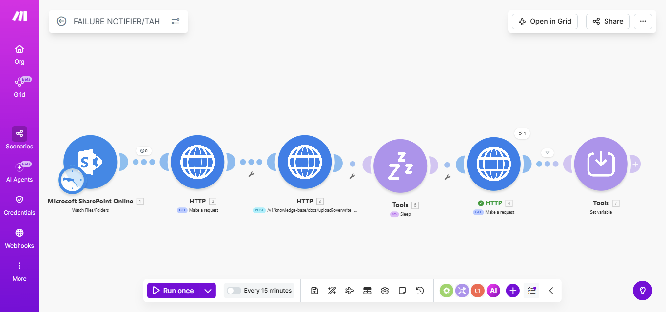 SharePoint → Voiceflow KB Sync